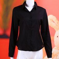 Oligex(TM) Loose Solid Color Long Sleeve Chiffon Women Blouse White Black Blue Women Chiffon Blouse V-neck Spring... N3