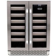 Whynter BWR-401DS Elite 40-Bottle Seamless Stainless Steel Door Dual Zone Built-in Wine Refrigerator N6