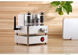 Douk Audio APPJ PA1601A WiFi Smart Mini HiFi Tube Amplifier USB PC/U-disk/SD Card/AUX Input (Silver) N10