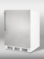 Summit FF6L7SSHVADA: Commercially approved, ADA compliant all-refrigerator for freestanding use, with stainless... N3