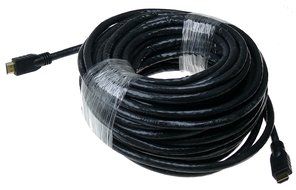 NTW 75 ft. True Plenum HDMI cable (CMP rated), 24 AWG, Gold plated Connector, with Redmere chipset Made in USA... N4