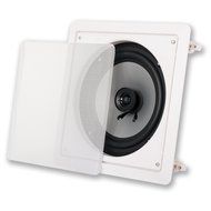 Acoustic Audio CS-i82s 8-Inch Square 2 Way Speaker (White)