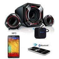 CISNO NFC Wireless Bluetooth Receiver Stereo Music Adapter Convert To Cordless Speaker For Nexus Galaxy Note 3... N4