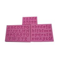 Joylive 3pcs/set Mini Letter&amp;Number Silicone Handmade Fondant Cake Decorating DIY Mould Mold