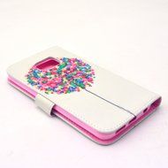 Galaxy S6 Case, Firefish Folio Flip Premium PU Leather Lovely Wallet Shell [Scratch-resistant][Kickstand][Card... N46