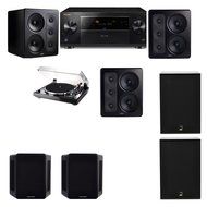 M&amp;K Sound S300 Monitor Speaker 5.2 Thorens TD-240-2 X12 Pioneer Elite SC-89