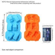 Candy Making Molds, 2PCS YYP [6 Cavity Car Shape Mold] Silicone Candy Molds for Home Baking - Reusable Silicone... N4