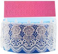 Lesirit Silicone Fondant Cake Decorating Mold Lace Chocolate Lace Mold Mat (B) N3