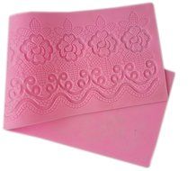 Lesirit Silicone Fondant Cake Decorating Mold Lace Chocolate Lace Mold Mat (B) N4