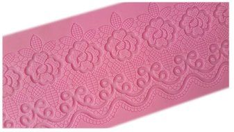 Lesirit Silicone Fondant Cake Decorating Mold Lace Chocolate Lace Mold Mat (B) N5