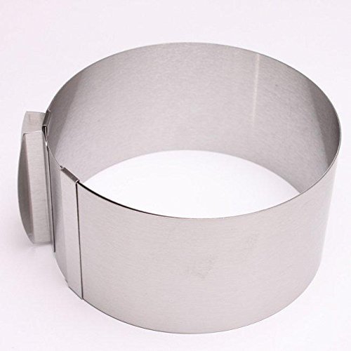 Edtoy Chic Stainless Steel Adjustable Mousse Ring Layered Cake Mould Birthday Cake N4