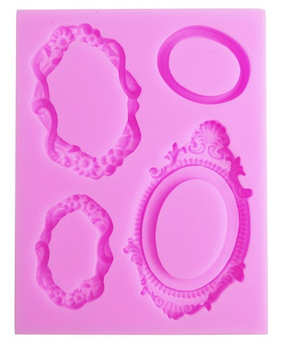 GogoForward Silicone Frame Shape DIY Baking Mold Decorating Cake Fondant Paste Mold N6