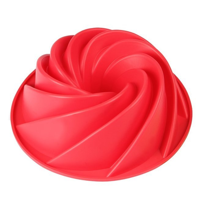 Freshlove Silicone Fluted Mold Bunt Pan-spiral (10*59 Inch) N3