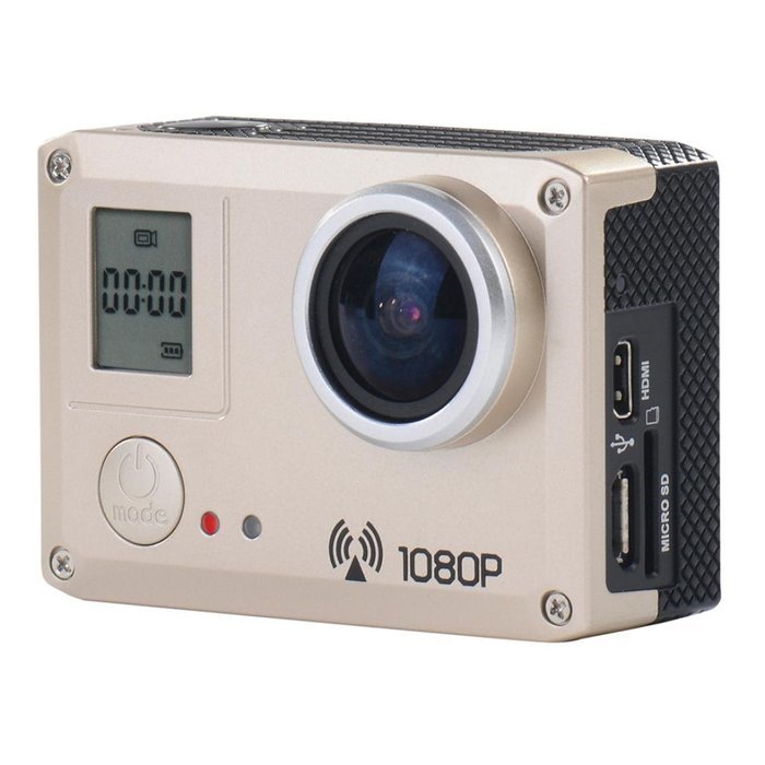Action Camera, TONSEE Amkov AMK5000S Sport Camera Strong Wifi Technology 170 Degrees Wide Angle Lens, Gold N2