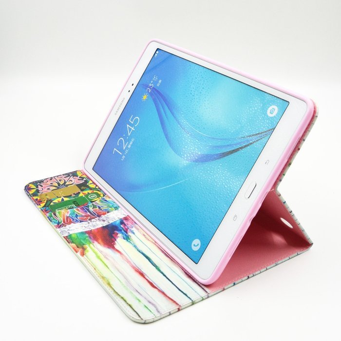 Tab A 9.7 Case, Firefish Kickstand Feature High Quality PU Leather Wallet with Card Slots Damage Resistance Case... N58