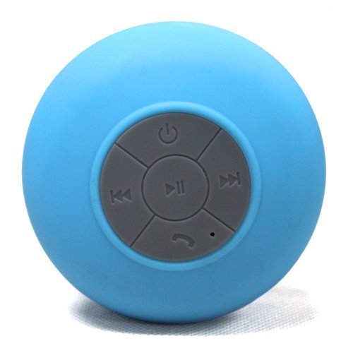 SnowW&reg; HD Water Resistant Wireless Bluetooth 3.0 Shower Speaker, Blue N2