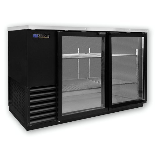 Master-Bilt MBBB59-G Back Bar Refrigeration Glass, Black