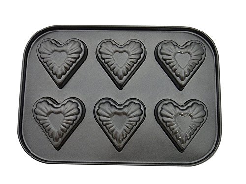 YOFAN Steel Nonstick 6-Cavity Cake Pan , Cake Mold (BEARS) N14