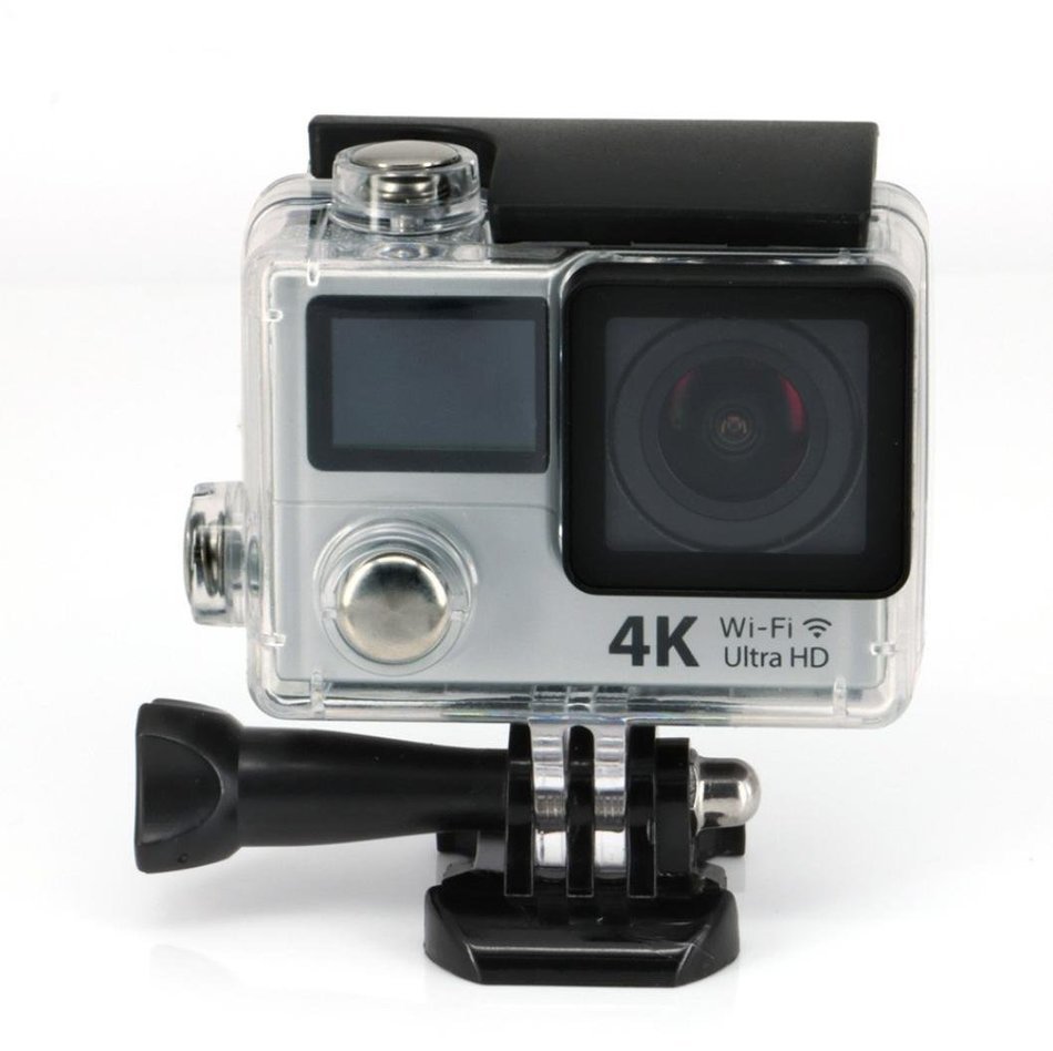 TONSEE WIFI Sports Camera Ultra HD 4K Dual Screen 2" LCD Video With Remote Control, Silver N3