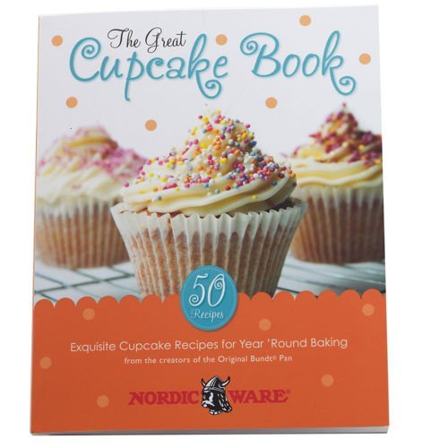 Nordic Ware Pro Cast Cute Cupcake Pan and The Great Cupcake Book N4