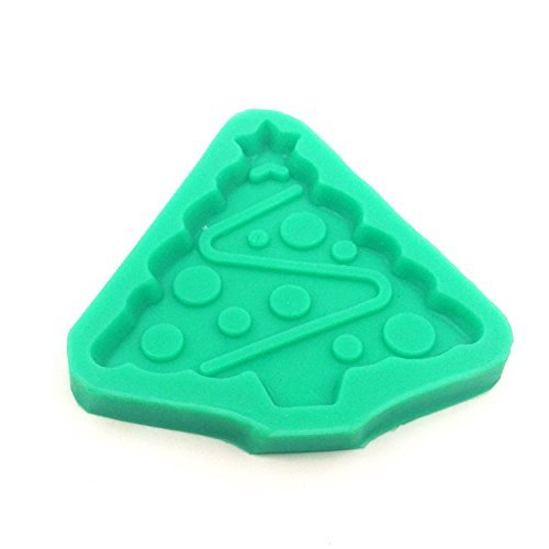 "Silicone Christmas Tree Cake Chocolate Jelly Biscuits Soap Mold DIY Baking Mould Kitchen Tool" shopping N4