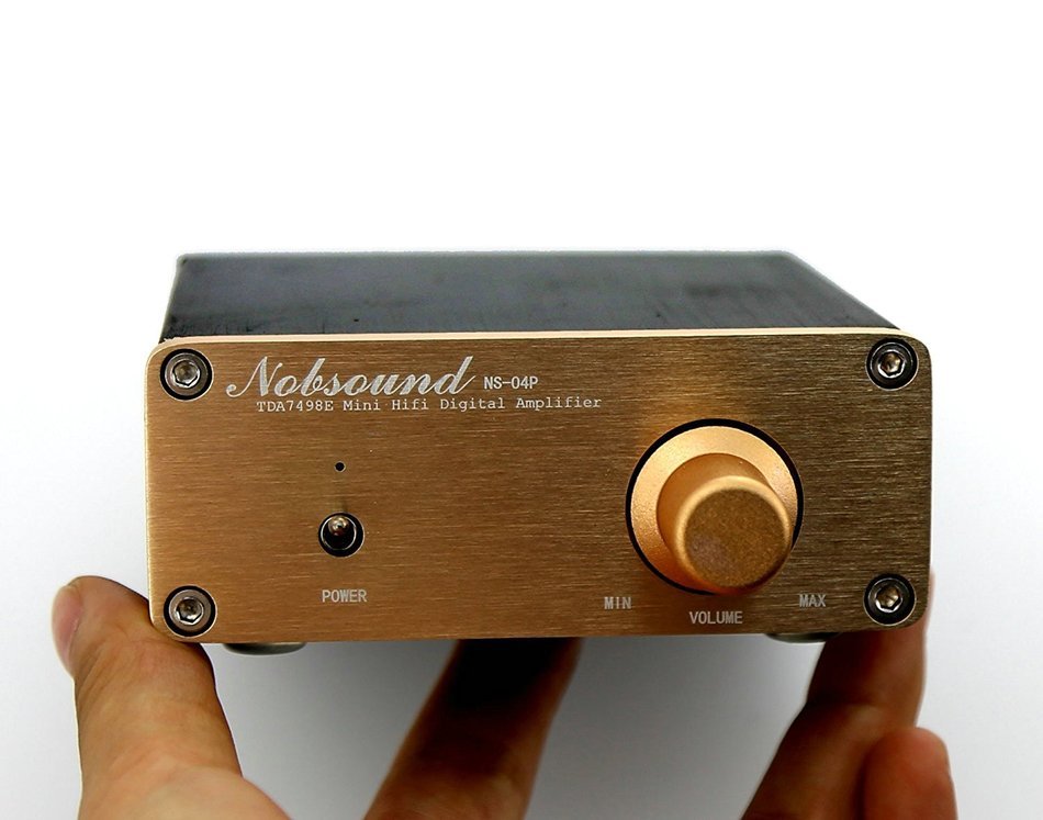 Nobsound TDA7498E Dual Class-D Digital Audio Amplifier HiFi Amp with Power Supply N4