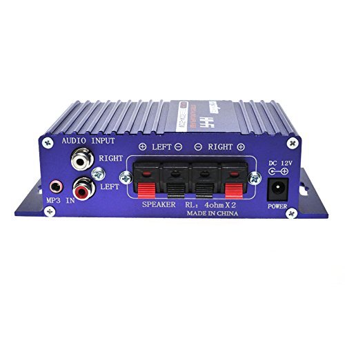 1 X 12v 2.0 Channel Hifi Stereo Car Home Mini Audio Amplifier 200w Aluminum Case N2