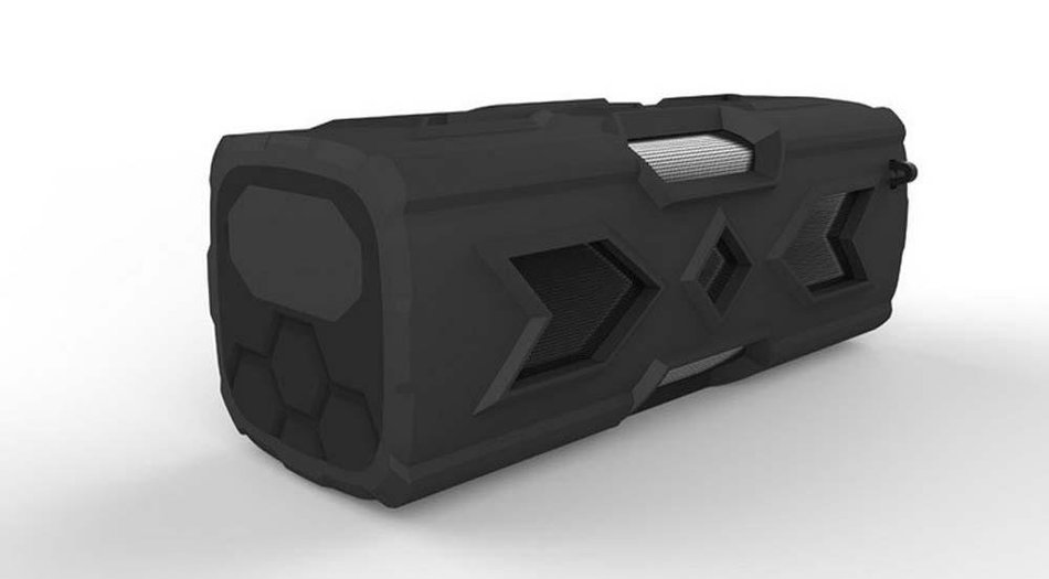 SNEED-Extreme sports waterproof Bluetooth speaker stereo 3D surround sound three anti , black
