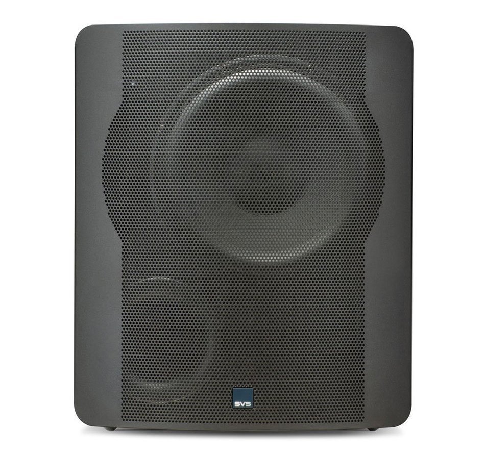 SVS PB2000 12'' 500-watt Powered Subwoofer + SVS SoundPath Subwoofer Isolation System 4-Pack + Monster Silver...