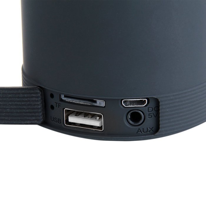 HY-BT813L Mini bluetooth speaker color LED light/TF card/Voice call/blurtooth speaker -BLACK N2