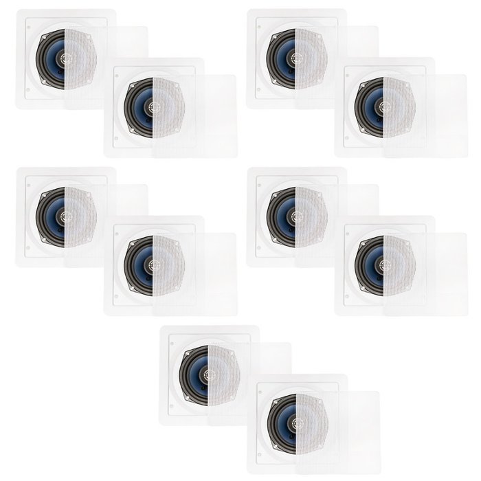 Blue Octave LS52 In Wall In Ceiling Speakers Home 2400 Watts New 5 Pair Pack LS52-5PR