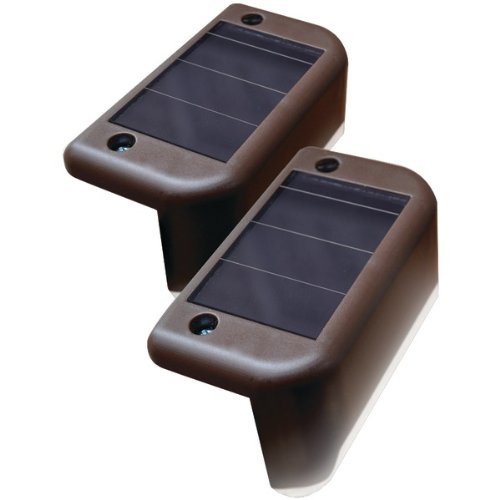 New MAXSA INNOVATIONS 47332 Solar-Powered Deck Lights, 4 pk