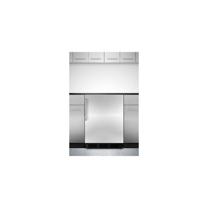 5.1 cu. ft. Stainless Steel Built-in Refrigerator/Freezer w/ Dual Evaporator CT66BCSS by Summit N3