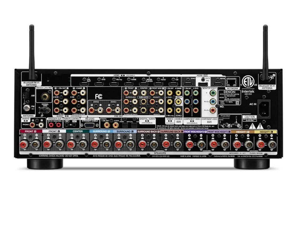 Denon AVR-X5200W 9.2 Network AV Receiver with Wi-Fi, Bluetooth and Dolby Atmos N3