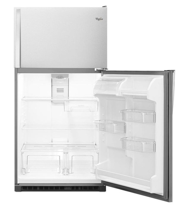 Whirlpool&reg; 33-inch Wide Top-Freezer Refrigerator with Optional EZ Connect Icemaker Kit - 20.5 cu. ft