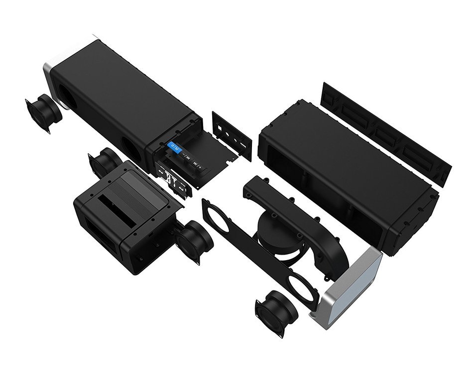 2.2 Channel Bluetooth Sound Bar with Integrated Deep Bass and Infrared Remote Control Speaker WELCOMEGET G-809 N4
