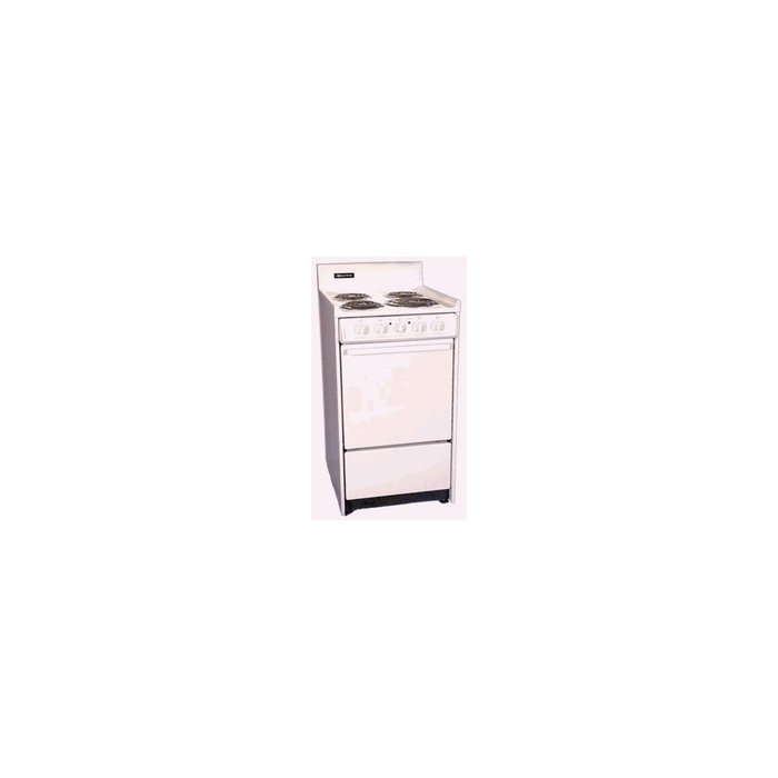 Summit WEM111 20" White Electric Coil Range
