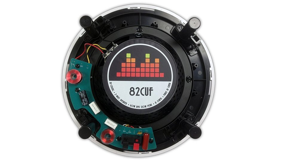 82W Silver Ticket In-Wall In-Ceiling Speaker with Pivoting Tweeter (8 Inch in-wall) N30