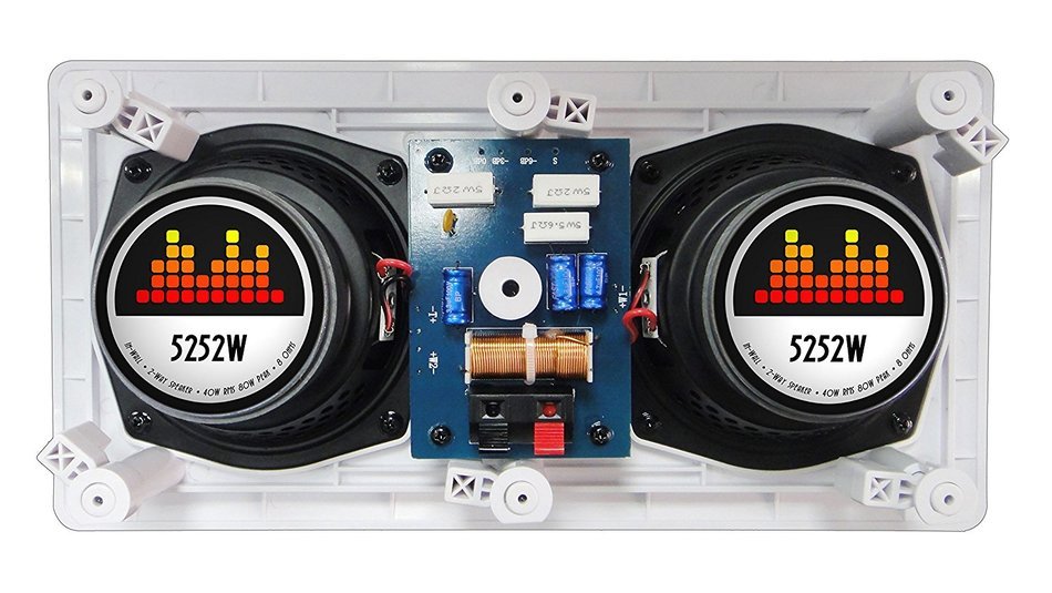 82W Silver Ticket In-Wall In-Ceiling Speaker with Pivoting Tweeter (8 Inch in-wall) N33