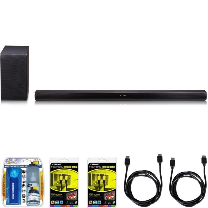 LG SH7B 360W 4.1ch Music Flow Wi-Fi Sound Bar with Wireless Subwoofer Bundle includes Sound Bar with Wireless... N2