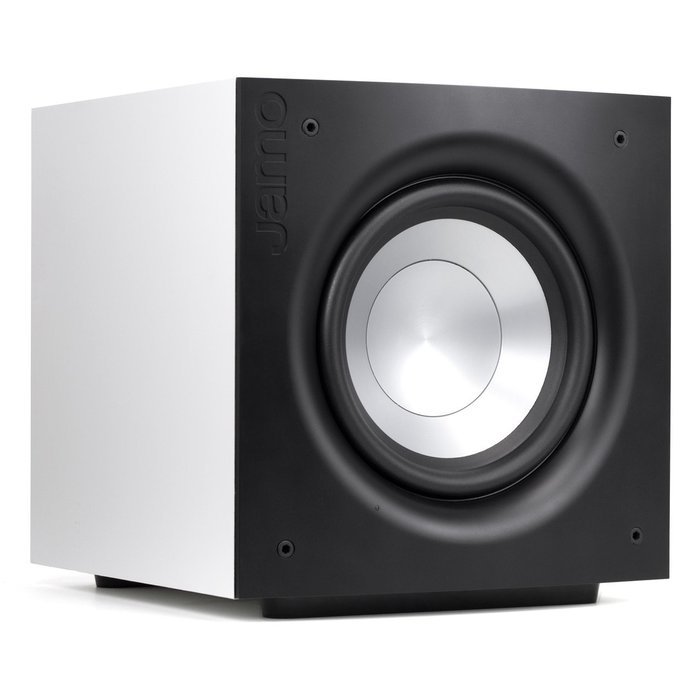 Jamo J-110-WHT Front Firing Premium Woofer, White, 10"