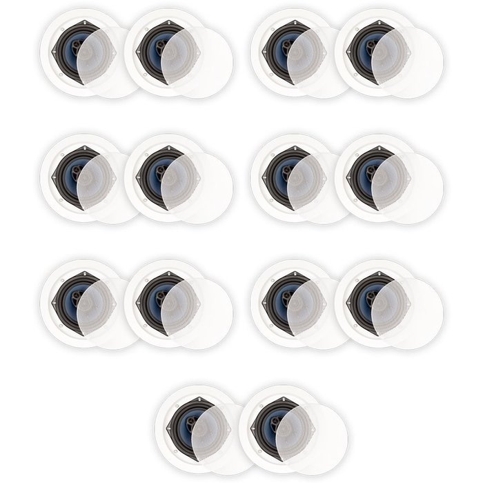 Blue Octave RC53 In Ceiling Speakers 3 Way Home 3920 Watts New 7 Pair Pack RC53-7PR