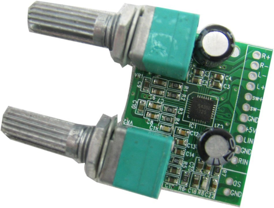 Yeeco USB Powered 2.1-channel Subwoofer +3D Surround DC 2.5-5.5V Power Digital Amplifier Board Mini Audio Amplifier N3