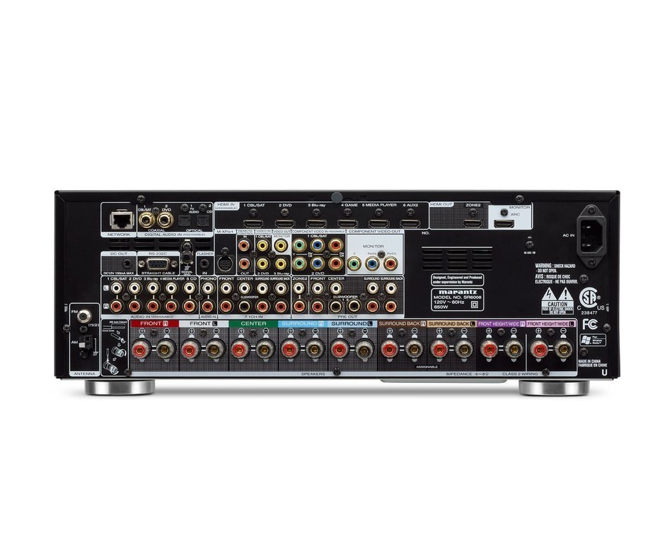 Marantz SR6008 7.2-Channel 1080P and 4K Ultra HD Pass Through, Networking Home Theater Receiver with AirPlay (... N5