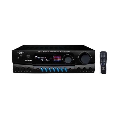 Pyle Pt560au Home Theater Am/fm Receiver Mp3 Player, Amplifier Amp W/ Remote