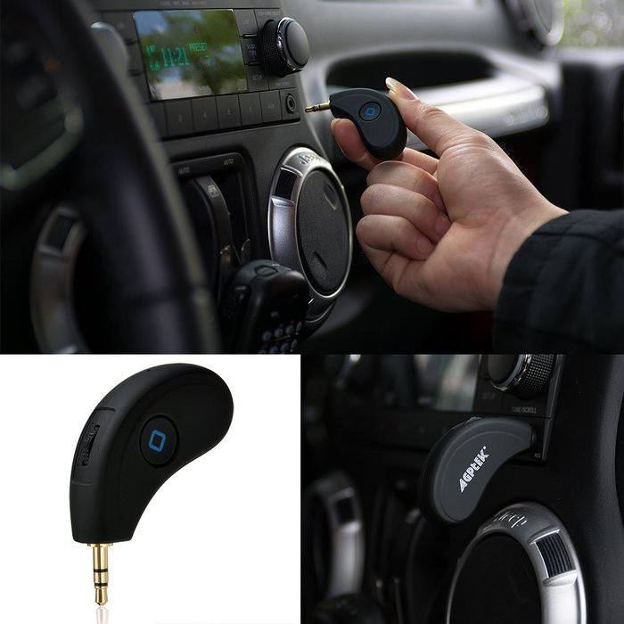 AGPtek Mini Bluetooth Receiver Portable Car Kit CSR 4.1 A2DP Wireless Adapter Music receiver N8
