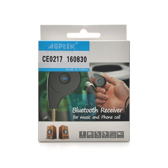 AGPtek Mini Bluetooth Receiver Portable Car Kit CSR 4.1 A2DP Wireless Adapter Music receiver N12