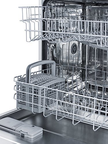 Summit DW2433SS 24" ENERGY STAR Qualified Dishwasher with Ultra Quiet Performance 12 Place Settings Adjustable...