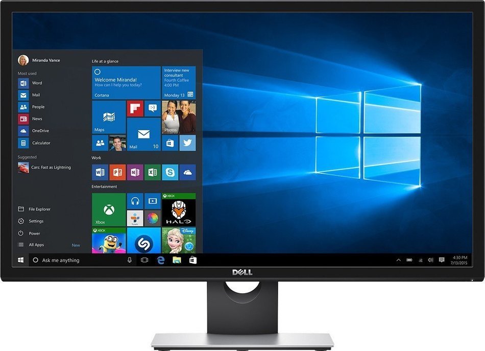 Dell - 28" LED 4K UHD Monitor - Black