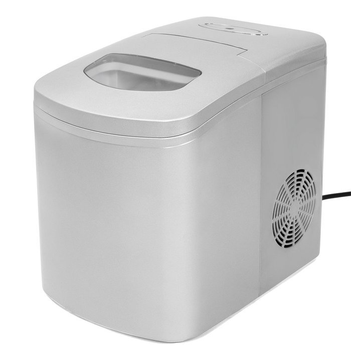 XtremepowerUS Ice Maker Machine Electric Portable Counter-Top Cube Ice Silver N3